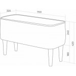 Банкетка Monofix Одос Принт