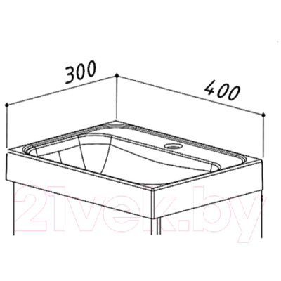 Умывальник Belux Бостон 400