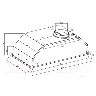 Вытяжка скрытая Schtoff TDM 60