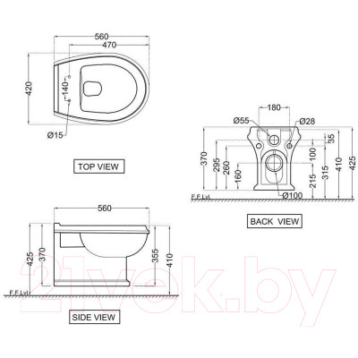 Унитаз подвесной Jaquar QPS-WHT-7953UFPM