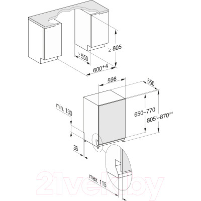 Посудомоечная машина Miele G7980 SCVi XXL AutoDos K2O / 21798062A