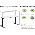 Письменный стол WellDesk WDЕ Uplift 139.5x80x2.8