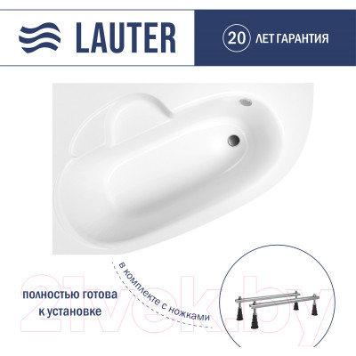 Ванна акриловая Lauter Valencia 140x95 / 2102140L