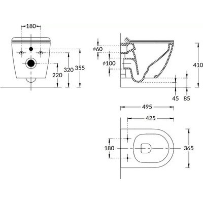 Унитаз подвесной Kerama Marazzi Sfera / SF.wc.02