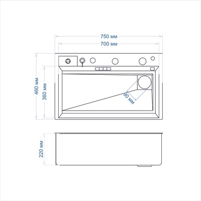 Мойка кухонная Mixline Pro 554164