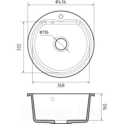 Мойка кухонная GranFest Smart 435