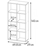 Стеллаж Polini Kids Кубический 8 секций / 0001693.171