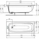 Ванна акриловая Ideal Standard I.Life / T475901