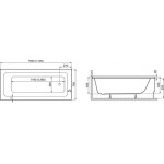 Ванна акриловая Polimat Monza 170x70 / 00592