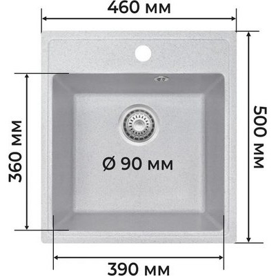 Мойка кухонная Granrus GR-460