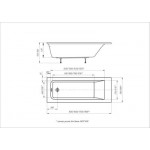 Ванна акриловая Aquatek Калибри 150x70см / KL150-0000001