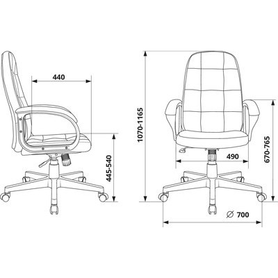 Кресло офисное Бюрократ CH 002 Fabric