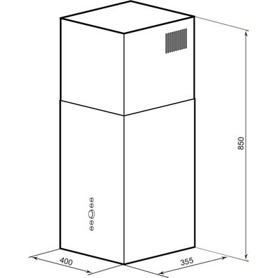 Вытяжка наклонная Lex Alto 400 / CHTI000400