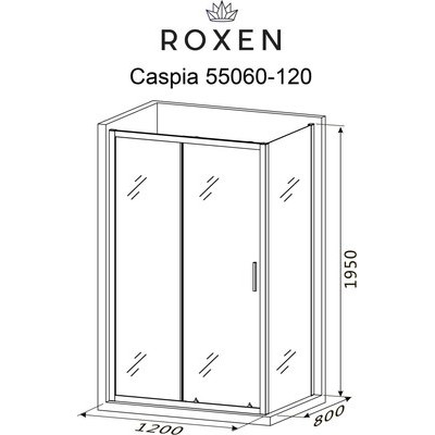 Душевой уголок Roxen Caspia 55060-120B