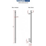 Полотенцесушитель электрический Ростела Слим 1 1000/1