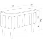 Банкетка Mio Tesoro Амма с ящиком для хранения
