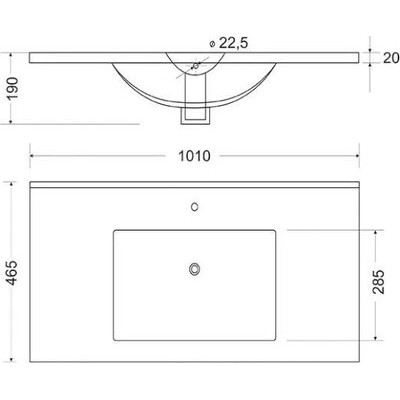 Умывальник Toppus Premier 100 / 0303.003