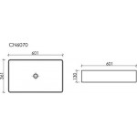 Умывальник Ceramica Nova CN6070