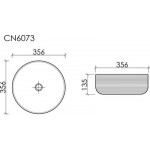 Умывальник Ceramica Nova CN6073MDH