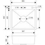 Мойка кухонная РМС MR-6050G