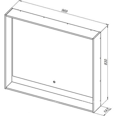 Зеркало Aquanet Милан 100 LED / 336396