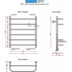 Полотенцесушитель водяной Ростела Дуэт 60/6 (1/2