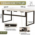 Компьютерный стол Millwood Каир Смарт 160x80x74.2