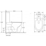 Унитаз напольный Grossman GR-4458SQ