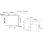 Шкаф с зеркалом для ванной Grossman Меркадо-100 / 201002