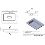 Умывальник Versalia Modul 65