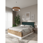 Двуспальная кровать EcoWood Зелль 160x200 / ECO.001.00068.160-200.376WML/6004-2