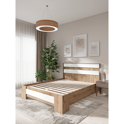 Полуторная кровать EcoWood Ивдель 120x200 / ECO.001.00069.120-200.376WML/101SE