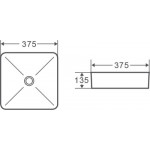 Умывальник Terminus Ватикан 05RN37x37x13W