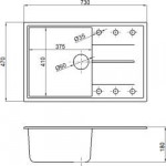 Мойка кухонная AV Engineering Benefit AVE730470GRA (серый)