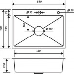 Мойка кухонная РМС MR-5843G