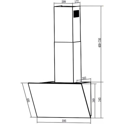 Вытяжка скрытая Nordfrost HM 6080 W