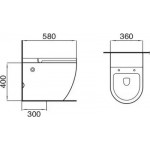 Унитаз приставной Cerutti Sella Pulse CT10198