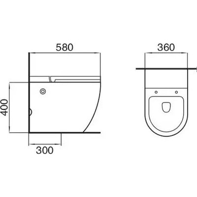 Унитаз приставной Cerutti Sella Pulse CT10198