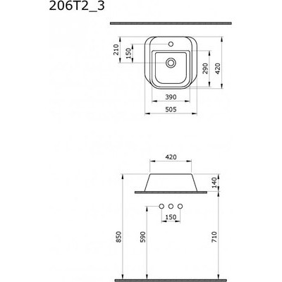 Умывальник Ambassador Benefit / 206T20203