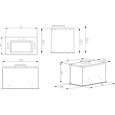 Вытяжка скрытая Evelux Arvid 60 BG