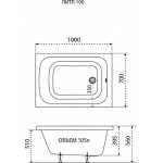 Ванна акриловая Triton Литл 100 100х70