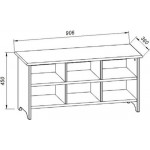 Полка для обуви ММЦ Вествик 900