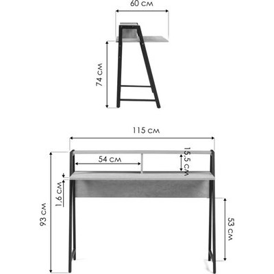 Письменный стол Notta Аларо 115x60x93