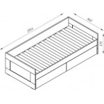 Кровать-тахта Mio Tesoro Сириус раздвижная 90x200 2.02.08.450.5