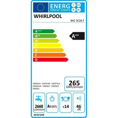 Посудомоечная машина Whirlpool WIC3C26F