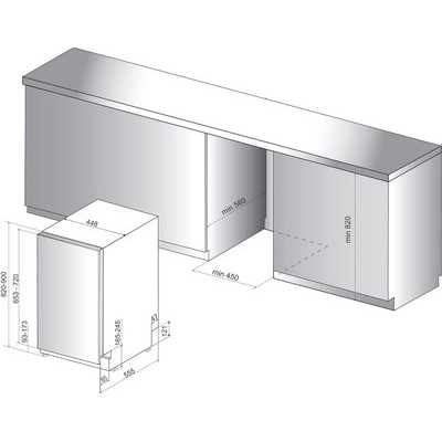 Посудомоечная машина Hotpoint-Ariston HSIO3O23WFE