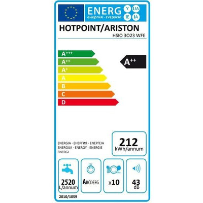 Посудомоечная машина Hotpoint-Ariston HSIO3O23WFE