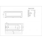 Ванна акриловая Aquatek Мия 175x70