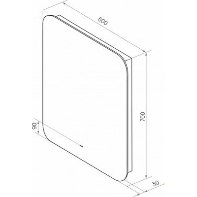 Зеркало Континент Burzhe Led 60x70