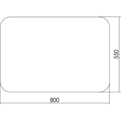 Зеркало Toppus Velvet 80x55 / 2911.009